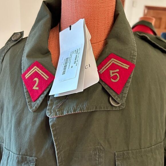 SOLD!!!!!!!!!!!! Gucci green dragon field jacket, size 50 made in Italy - Picture 4 of 11